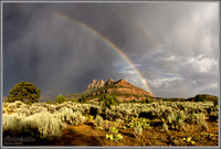 Rainbow Over Smithsonian Butte