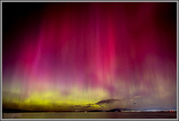 Aurora Borealis Over The Great Salt Lake, Utah