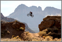 Grafton Road Gap Mountain Bike Jump - Southern Utah