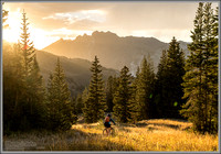 Mountain Biker at Sunset